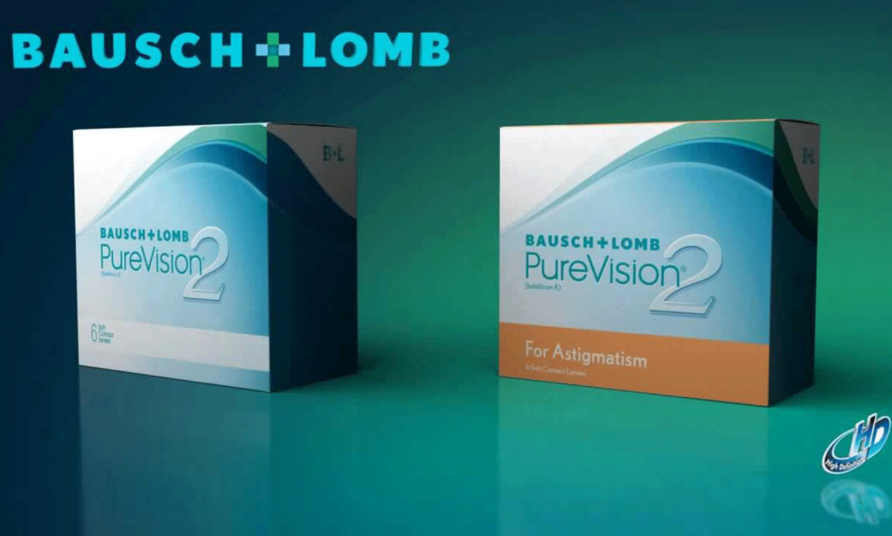 Lentile de contact, Lentile de contact PureVision 2HD pentru Astigmatism Bausch - optimarvisioncare.ro